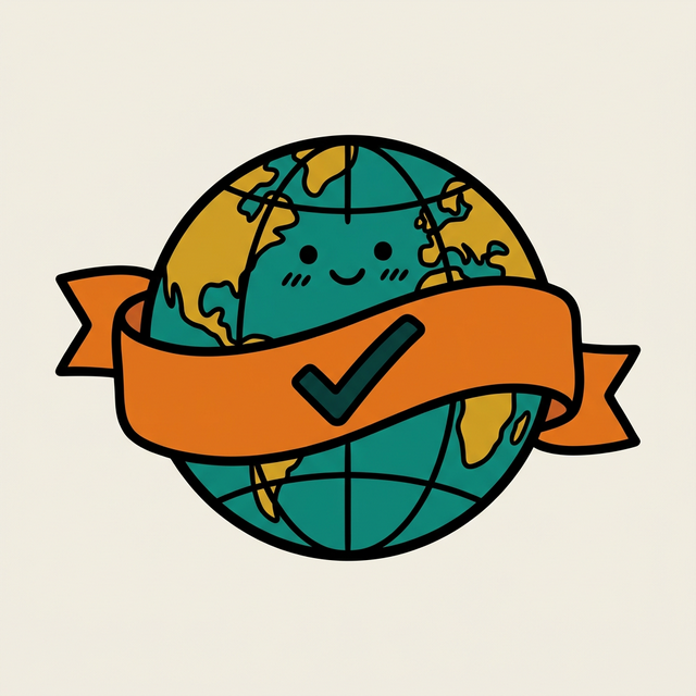 Scratch off globe logo